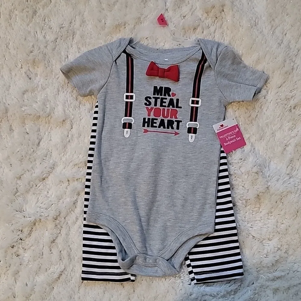 VALENTINE'S DAY 2-PIECE BODYSUIT SET 